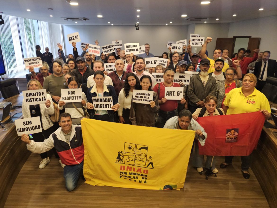 Audiência Pública articulada pelo deputado Arilson propõe grupo de trabalho para enfrentar despejos realizados pela Copel