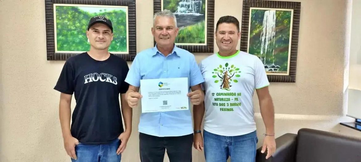 Faxinal Renova Certificado de Inclusão no Mapa do Turismo Brasileiro 2026