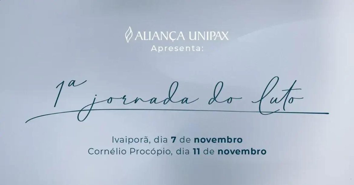 Aliança Unipax promove a 1ª Jornada do Luto em Ivaiporã e Cornélio Procópio